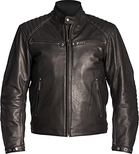 Image of Motorcycle jackets Helstons Rocket Leather Buffalo Brown, Brown, S