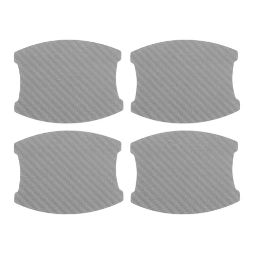 INFINAUTO 3D Car Door Handle Scratch Protector, 68x85mm Removable Magnetic Car Door Handle Protective Film Grey, 4 Pcs