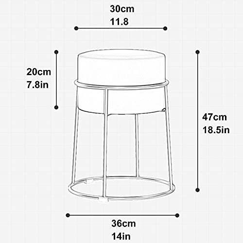Silla acolchada para tocador estable con patas antideslizantes 3