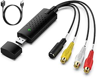 DIGITNOW USB Audio Video Capture Card, Video Grabber VHS VCR TV to DVD Converter Adapter for Windows PC