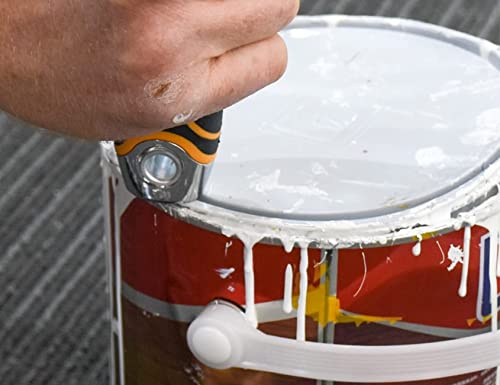 ROLLINGDOG Steifer Meißelschaber mit starrem 420 Edelstahl und ergonomischem Gummigriff, Fensterperlen, Glasentfernungswerkzeug, Tapetenabstreifer – Bild 5