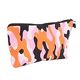 AUTSUPPL Bolsa Organizadora De Cosméticos Minilápices Labiales Cartera Bolso De Mano Neceser Transparente De Viaje Esponja De Poliéster