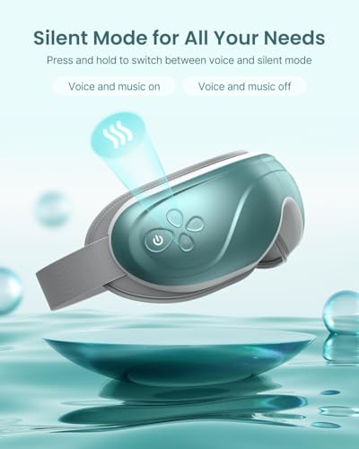 Image of RENPHO Eyeris 2 Eye Massager, Sself Care Gifts for Women, 2 Levels Heated Eye Mask, Rechargeable 1500mAh Battery, Bluetooth Music
