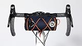 ULAC Borsa Manubrio Bici con Tracolla Borsa Impermeabile Nylon 1,7L 23x11x11 cm Accessori Bici MTB E-Bike Complementi Cestino Porta Attrezzi
