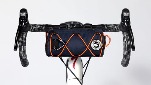 ULAC NEO PORTER COURSIER GT Bicycle Handlebar Bag, Waterproof Bike Front Bag for Road Bike, Mountain Bike, Cycling Travel (Navy, 1.7L)