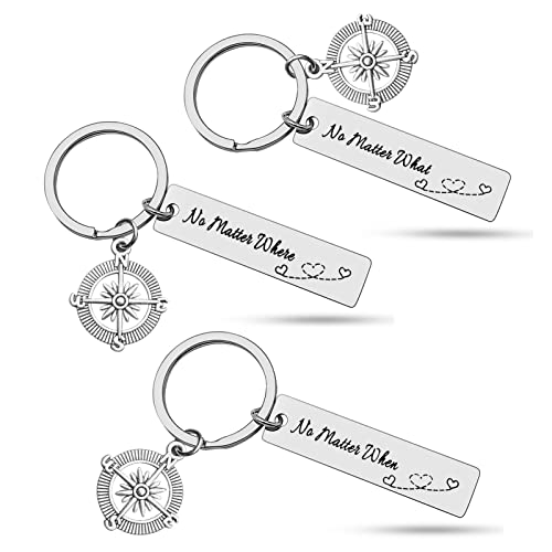 3pcs Best Friend Keychain Long Distance Relationship Gift Brothers Sisters