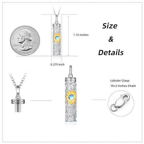 Collier d'urne celtique à fleurs, le cadeau de sympathie idéal