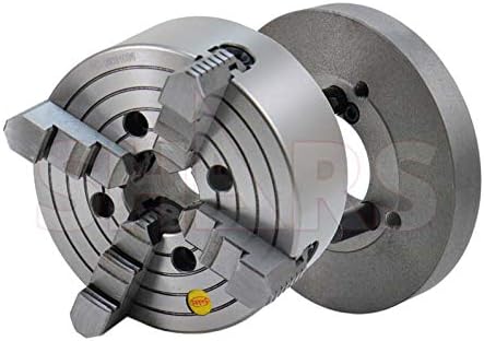 SHARS 8 4 JAW INDEPENDENT CHUCK WITH SEMI-MACHINED D1-3 BACK PLATE, MACHINING REQUIRED 202-5421+202-7489 R[