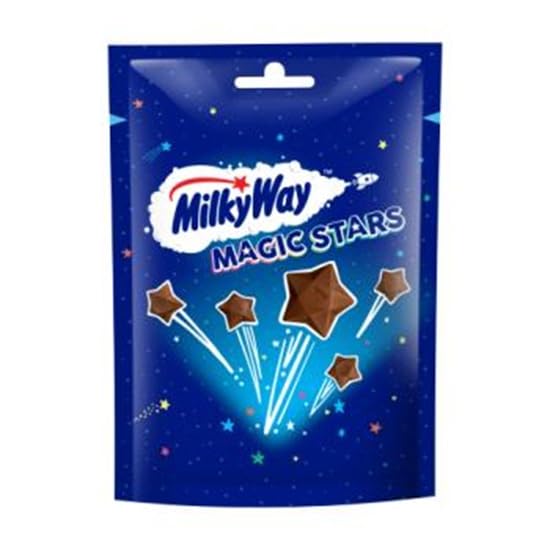 Milky Way Magic Stars Chocolate Pouch, Movie Night Snacks & Chocolate Gifts, 3.5 oz (100 g)