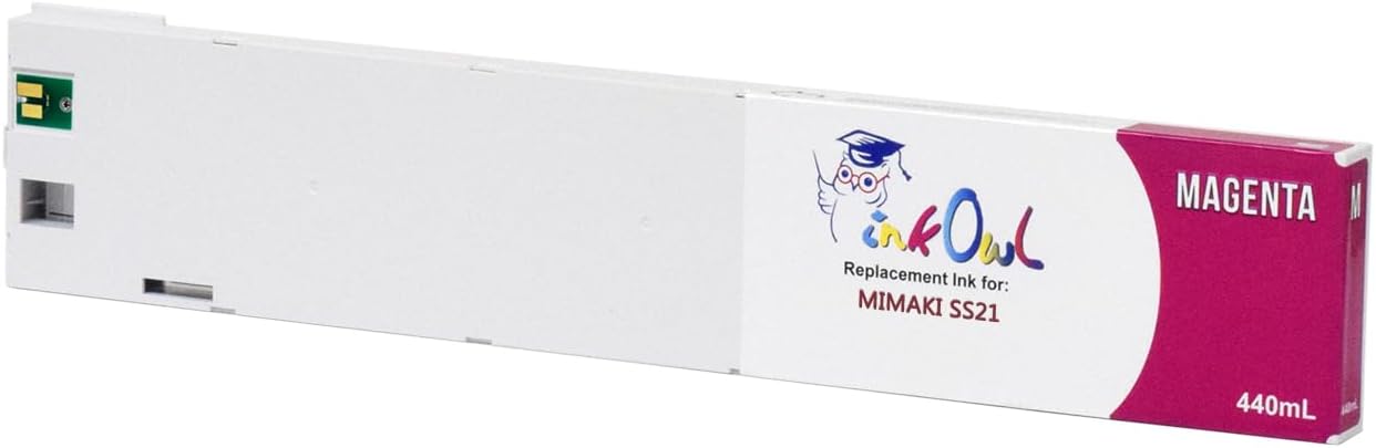 InkOwl Compatible Ink Cartridge Replacement for MIMAKI SS21 Printers SPC-0501M (440mL, Magenta)