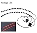 DS LED Light Strip RED Computer Lighting with Magnetic for PC Case Lighting Kit (2Pack,30CM, Molex Connector, S Series)