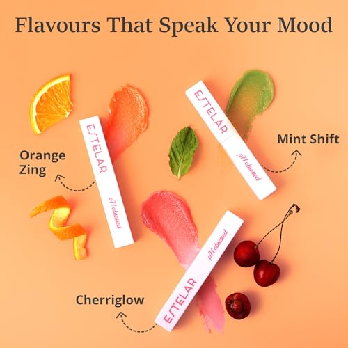 Image of Estelar pH Orange Zing Lipstick, Color Changing Orange to Pink Lip Balm, Personalized Lip Tint pH Stick, Enriched with Sea Buckthorn, Almond and Argan Oil, Hydrating, Long-Lasting, Paraben Free, 2.6g