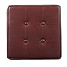 HomePop Ottoman Storage Bench, Red, Faux Leather