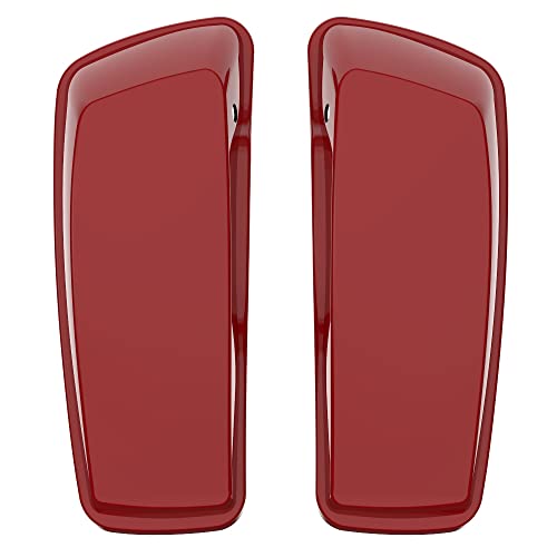 Advanblack Tapa de Alforjas Compatible para Harley Touring FLH 2014+ Plástico Duro Rojo Redline miniatura 3