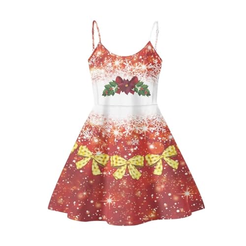 Image of Cozeyat Women Girls Summer Sleeveless Dress Casual Swing Beach Cover Up Knee Length Dresses,Large Size XS-4XL