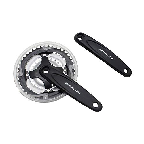 Pédalier VTT triple plateau alu noir idéal pour le vélotaf et les balades