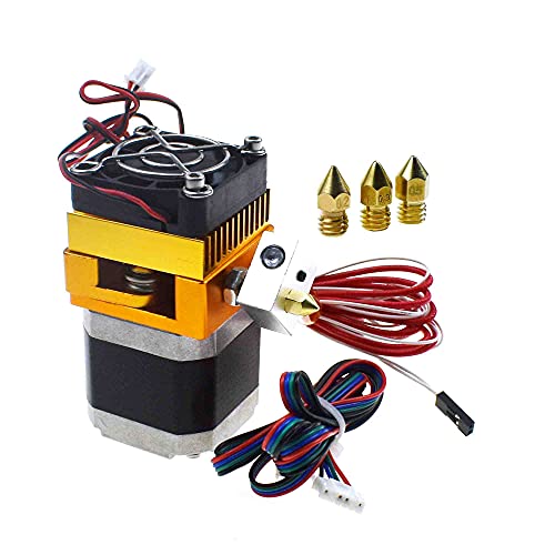 Extrudeuses d'imprimante 3D Hotend MK8 avec buses interchangeables de 0.2 à 0.5 mm
