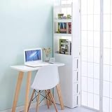【Facile à assembler et design élégant】Cette armoire de salle de bain autoportante est livrée avec les pièces nécessaires pour rendre l'assemblage rapide et facile. La finition blanche élégante et le design moderne se fondent facilement dans n'importe quelle décoration d'intérieur, qu'il soit minimaliste, contemporain ou de style fermier