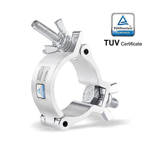 2 Inch Truss Clamps, 10 Packs Gruolin Stage Light Clamp with TUV, Premium 50mm Aluminium Heavy Duty 100kg / 220lb Lighting Clamps, Perfect Fit for 48-52mm OD Tube - Thumbnail 2