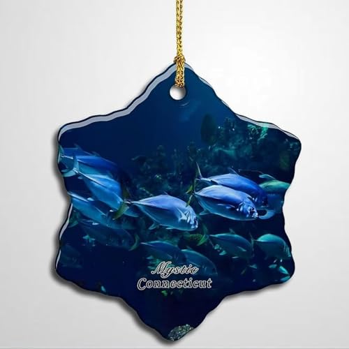 Connecticut Mystic Aquarium Fish Ornament Christmas Decor