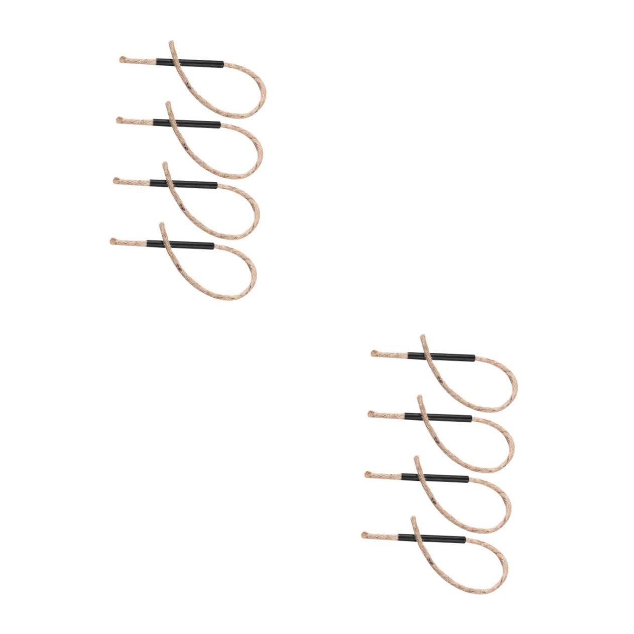 Toddmomy 8pcs Survival Wick Cords Handles Outdoor Camping Fire Weather Resistant Wax Ropes for Efficient Ignition Portable and for All Conditions