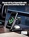 Anker Prime 3-in-1 Wireless Charging Station, MagSafe Charger Stand Compatible, Qi2.2 25W Certified Palm-Sized Foldable Charger for iPhone 17/16, Apple Watch, AirPods (Non-Battery, Adapter Included)