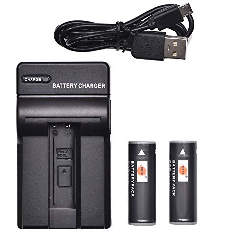 DSTE NB-9L Lot de 2 Batteries Li-ION et Chargeur Micro USB compatibles avec Canon PowerShot ELPH...
