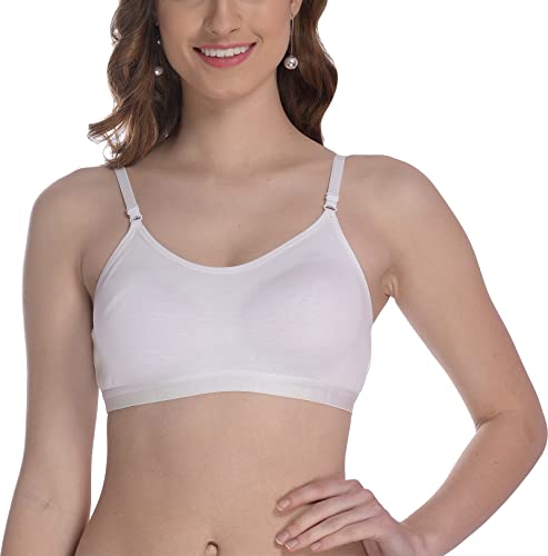 Image of FIMS - Fashion is my style Women Cotton Sports Bra for Gym, Yoga, Running Bra for Girls, Racer Back, Full Coverage, Multicolor, Cup B, See Main Image to Check How Many Bra You Will Get