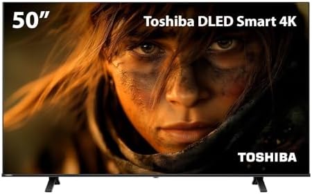 Smart TV DLED 50" 4K Toshiba VIDAA 3 HDMI 2 USB Wi-Fi