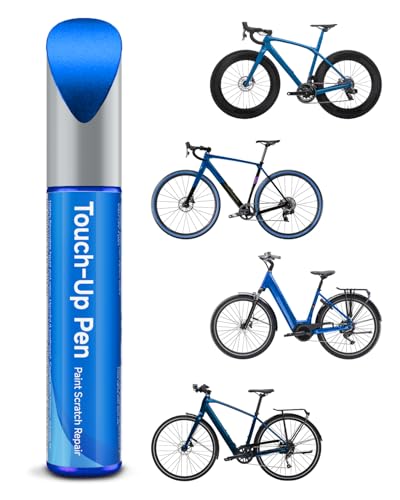 Alpine Blue Satin Bike Touch Up Paint Compatible with Trek, Touch Up Paint Kit - Exact Match Color for Scratches & Rust Repair & Chipped Bike Frames- Save Mone/Easy to Use