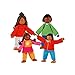 Produktbild Goki Biegepuppen, Moderne Familie II: H= 9-11 cm, Holz und Textil, 4 Teile, per Set
