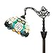 NUODITOS Tiffany Floor Lamp Owl Animal Stained Glass Reading Floor Lamp with Adjustable Lampshade Tiffany Style Corner Standing Light for Bedroom Living Room Office (Bulb Included)