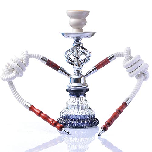 Anyi Doppelrohrglas Shisha Set Arabische Shisha Bar Shishaktv Big Smoke Doppel Shisha Kohle