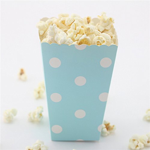 Nuiby 36 Pcs Popcorn Boxes Treat Boxes Movie Popcorn Paper Bags For Dessert Tables & Wedding Favors #TOP4