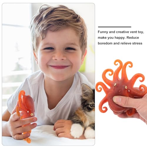 Garneck Kawaii Gummi Oktopus – Stretchy Octopus Für Und Erwachsene - Perfektes Anti-Stress Lustiges Aquarien Accessoire Ideal Für Weihnachten Und Partys