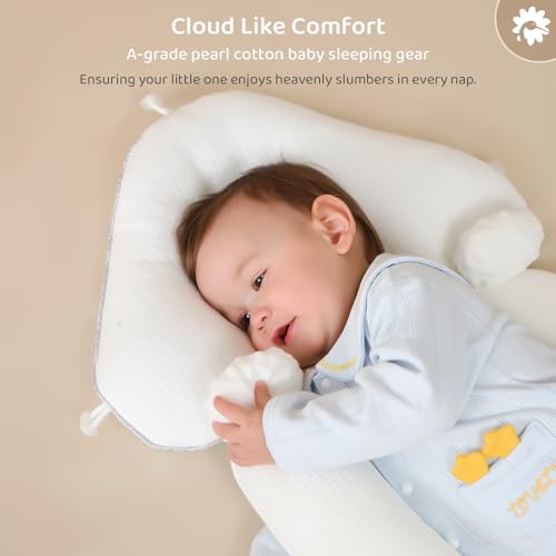 Image of StarAndDaisy Newborn Baby Nursing Pillows, Breastfeeding and Bottle Feeding Pillow, Baby Correcting Head Deviation, Breathable Washable Protection Cushion, Suitable for Babies 0-36 Months