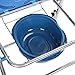 cdar Bedside Commode with Wheels, Folding Shower Commode Wheelchair, Shower Chair for Elderly and Disabled, Rolling Toilet Chair with Arm and Backrest 1 Set
