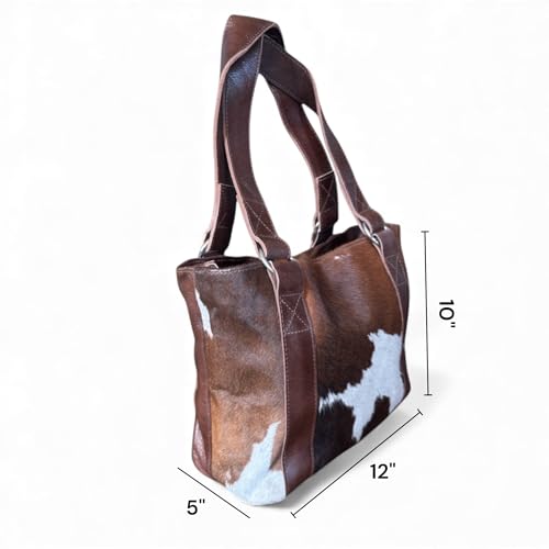 Bolso tote de cuero vintage marrón Ranch Junkie miniatura 5