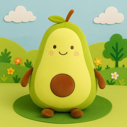 Image of Cute Plush Toy for Kids | | Soft Toys | Birthday Gift for Girls /Wife, Boyfriend /Husband, Soft Toys for Girls, Baby Toy (Random Color) Pack of 1 (Avocado Plush Soft Toy)