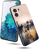 GFRGTFHYT Schutzhülle für BLU View 5 B160V 16,7 cm (6,5 Zoll), schlanke, weiche TPU-Silikonhülle mit Art-Wolf-Design für Damen, kratzfest, stoßfest, Schutzhülle für BLU View 5 2024