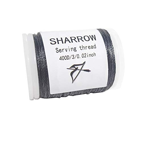 Sharrow Archery Serving Thread Bowstring Serving Material 131 Yards For Tying Peep Sight Nock Maintenance Accessories (Black) #TOP7