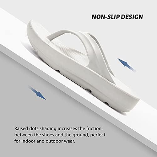 Image of FUNKYMONKEY Women's Comfort Flip Flops with Arch Support - Lightweight EVA Thong Sandals for Walking, Beach, and Daily Wear - Cushioned Footbed & Anti-Slip Sole