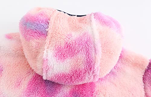 Image of Girl's Jacket Kids Full Zip Ultra Soft Sherpa Fleece Hoodie Sweatshirt