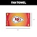 NORTHWEST Kansas City Chiefs NFL Hussle Micro Fiber Sports Towel 24 x 42 Inches