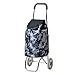 Chariots à provisions pour Personne âgée, Chariot à provisions en Aluminium Petit Chariot Chariot Voiture Escalade bâtiment Chariot Pliable Voiture Chariot de supermarché Portable,F multifon