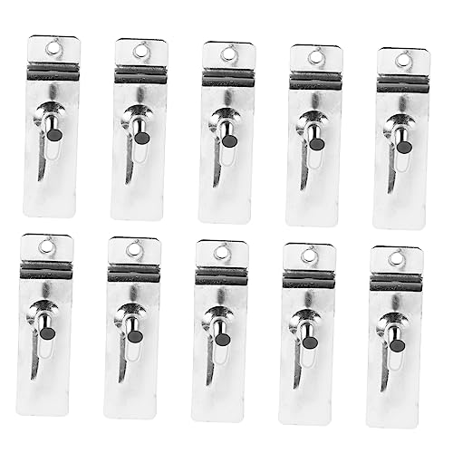 OKUMEYR Hook for Shop 10 Pcs Iron Hanging Hooks Panel Hooks Easy Install and Sturdy