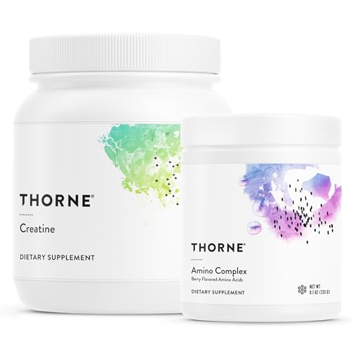 THORNE - Performance Power Duo - Amino Complex + Creatine Combo for Energy, Lean Muscle, and Endurance - NSF Certified for Sport - 30 to 90 Servings