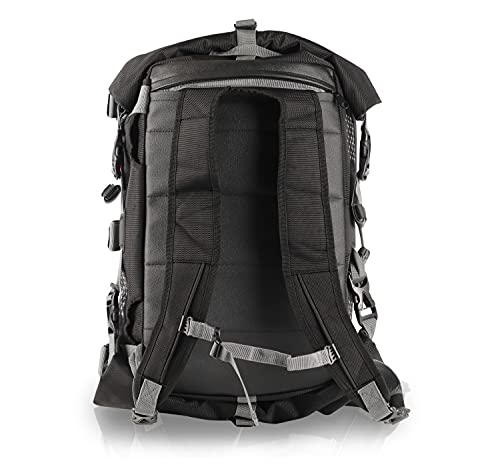 Image of Axor Tail Bag 25 Lts-1680D Oxford Coated PVC Coated Backpack (Poly Vinyl Chloride), Black