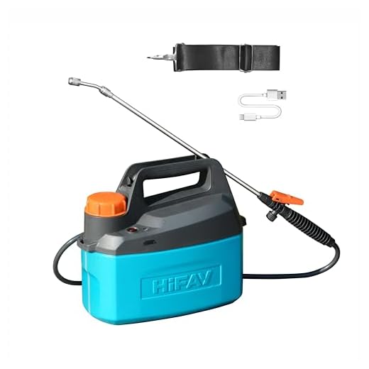 HIFAY ES4 1Gallon/4L Electric Sprayer, Lawn & Garden Automatic Fertilizer Sprayer, Rechargeable Battery Powered Sprayer,Power Plant Mister,Pump Sprayer,Watering Plants Indoor and Outdoor