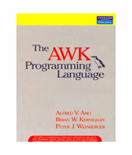The AWK Programming Language 8131726347 Book Cover
